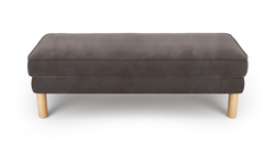 Klem Bench Silindir Ahşap Ayak - Kadife