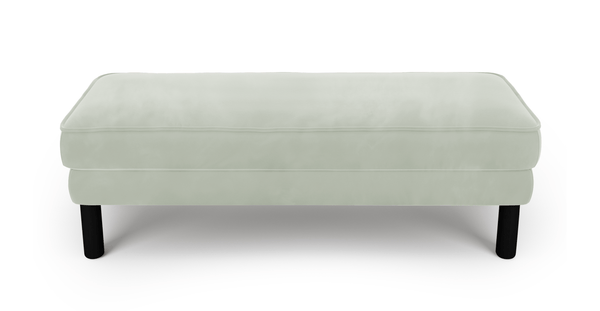 Klem Bench Silindir Ahşap Ayak - Kadife