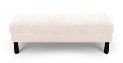 Klem Bench Silindir Ahşap Ayak - Kadife