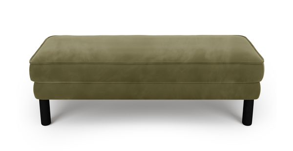 Klem Bench Silindir Ahşap Ayak - Kadife