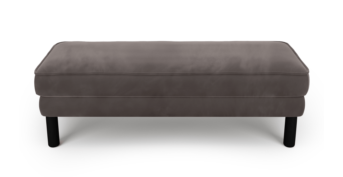 Klem Bench Silindir Ahşap Ayak - Kadife