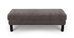 Klem Bench Silindir Ahşap Ayak - Kadife