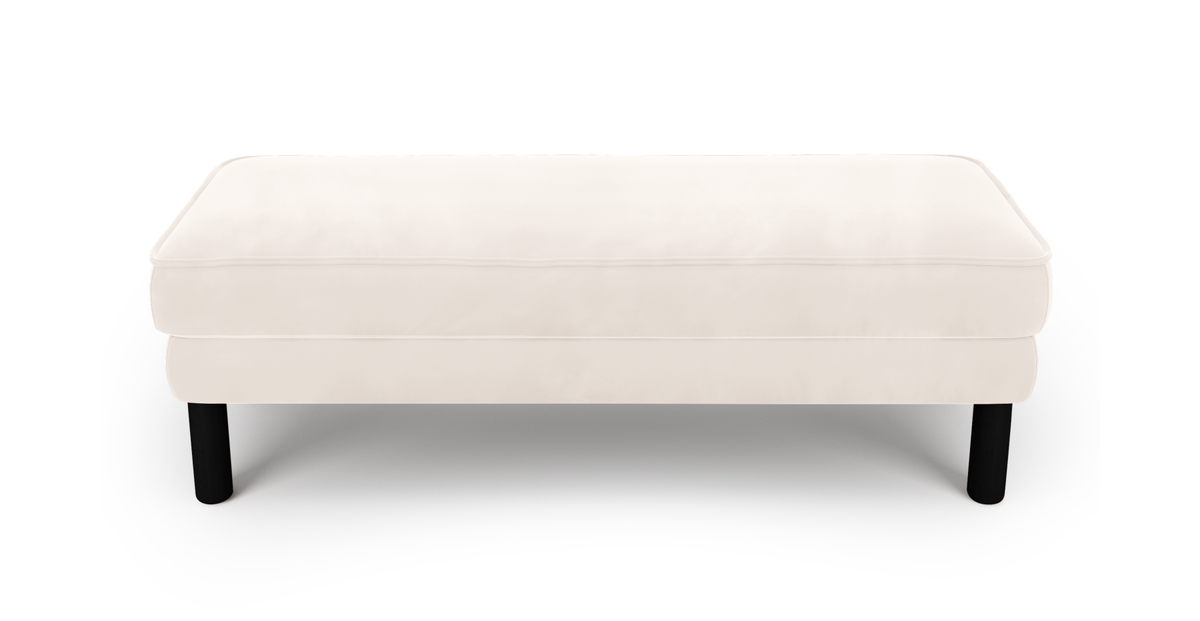 Klem Bench Silindir Ahşap Ayak - Kadife