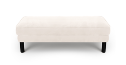 Klem Bench Silindir Ahşap Ayak - Kadife