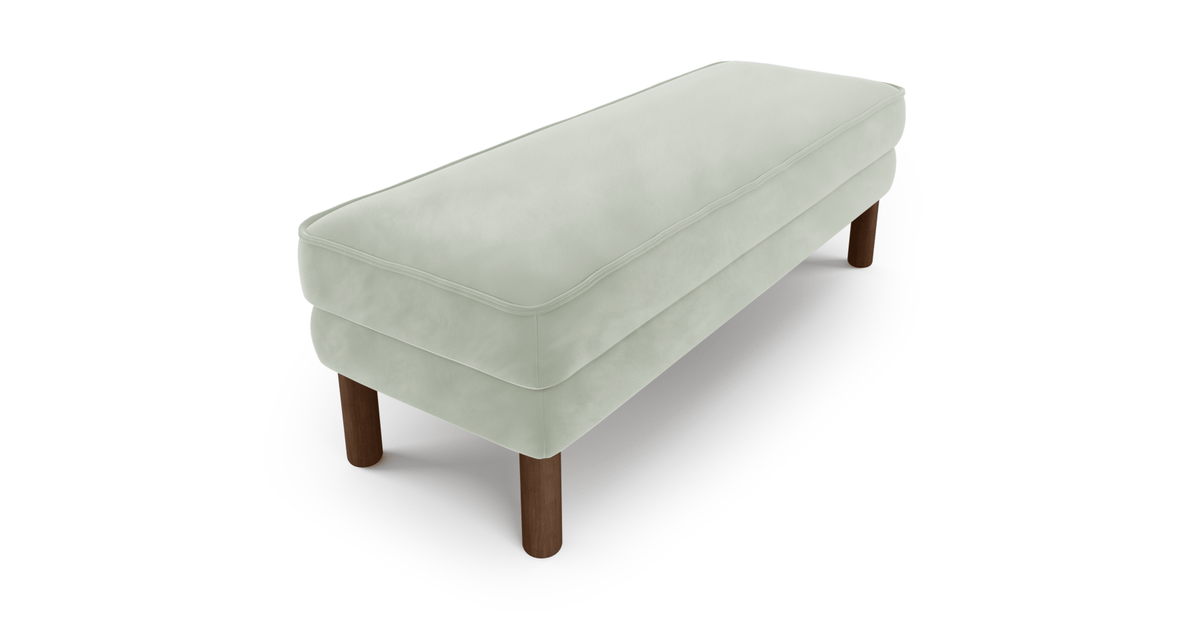 Klem Bench Silindir Ahşap Ayak - Kadife