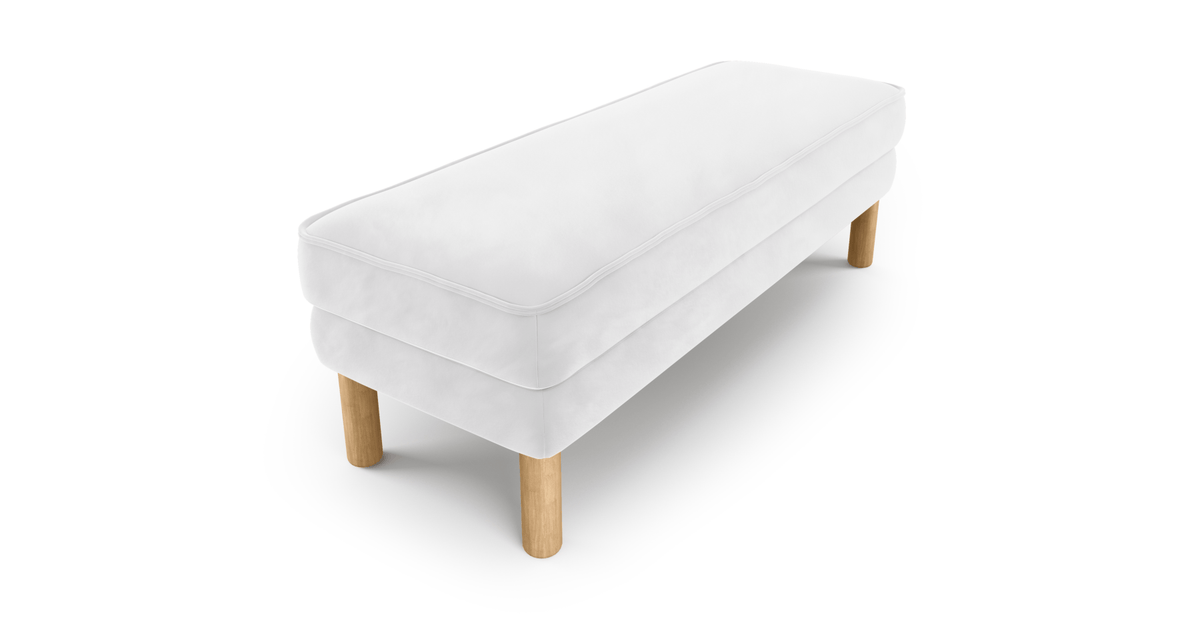 Klem Bench Silindir Ahşap Ayak - Kadife