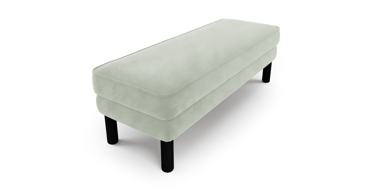 Klem Bench Silindir Ahşap Ayak - Kadife