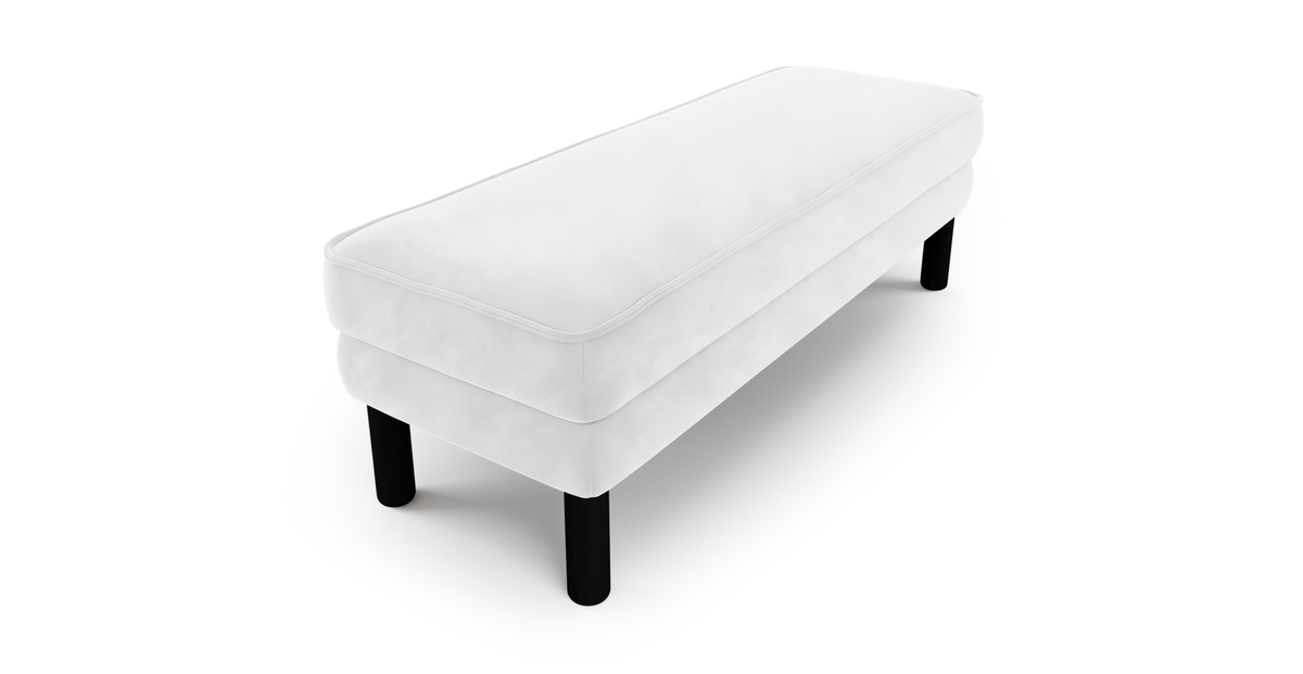 Klem Bench Silindir Ahşap Ayak - Kadife