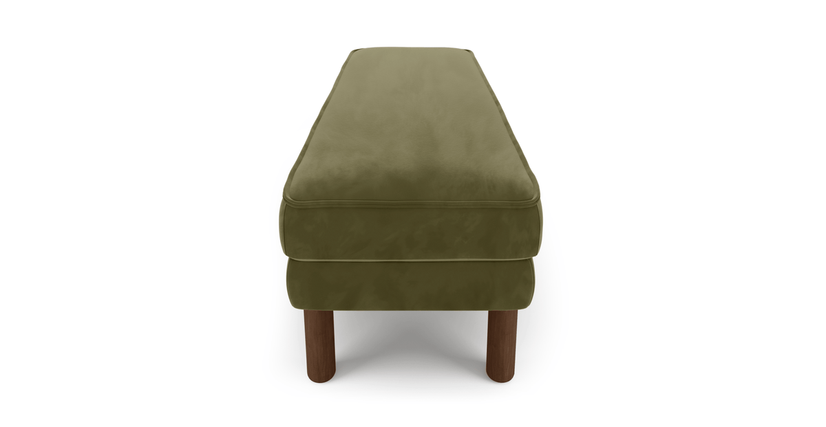 Klem Bench Silindir Ahşap Ayak - Kadife