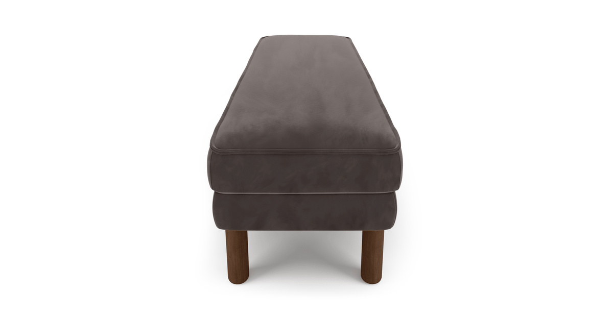 Klem Bench Silindir Ahşap Ayak - Kadife