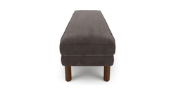 Klem Bench Silindir Ahşap Ayak - Kadife