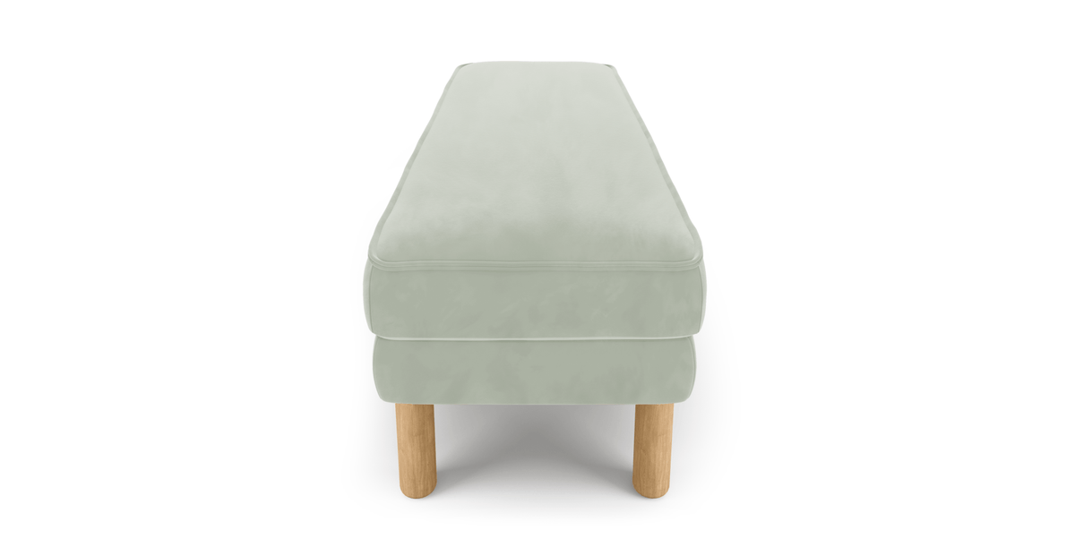 Klem Bench Silindir Ahşap Ayak - Kadife