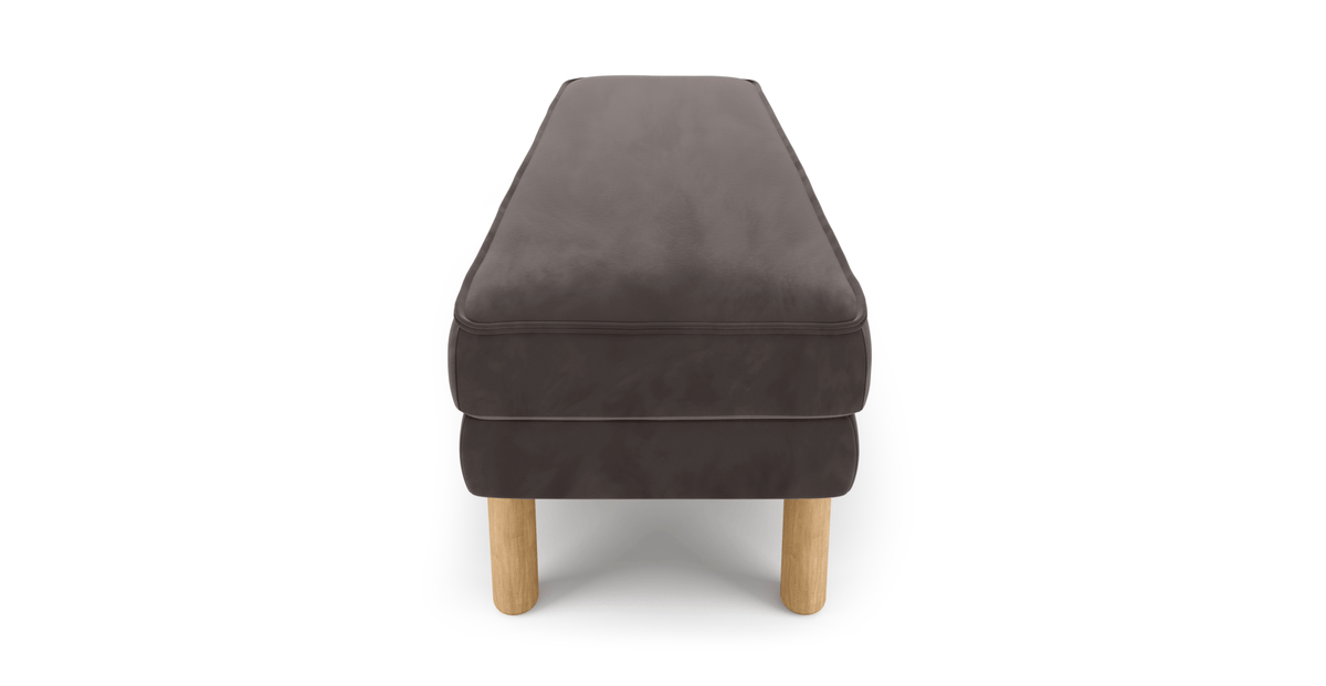 Klem Bench Silindir Ahşap Ayak - Kadife