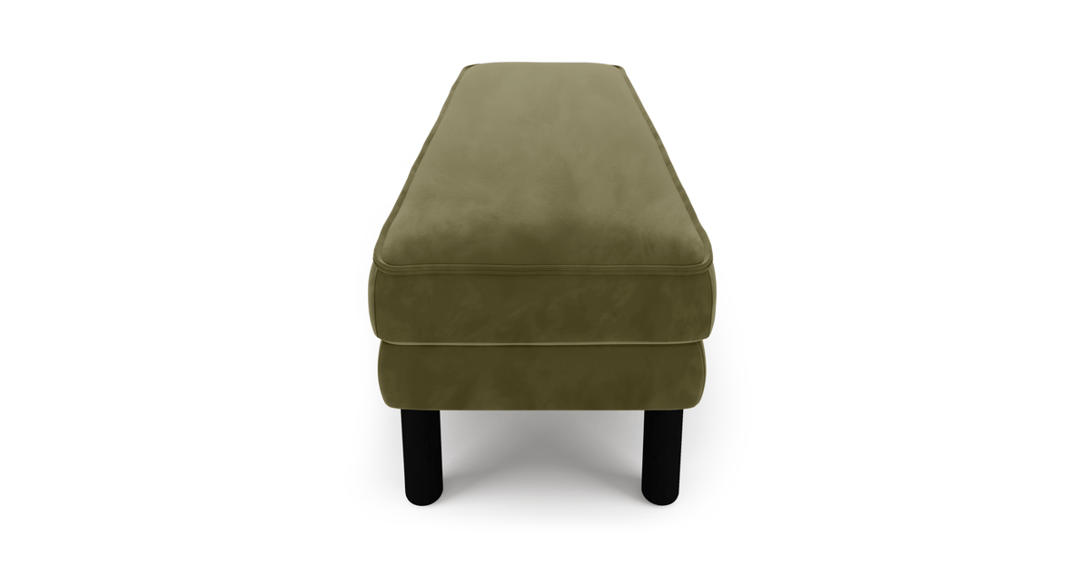 Klem Bench Silindir Ahşap Ayak - Kadife