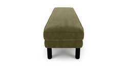 Klem Bench Silindir Ahşap Ayak - Kadife