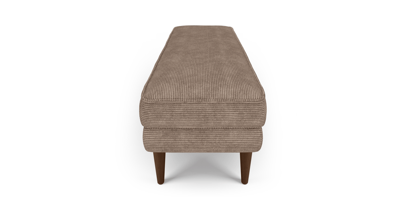 Klem Bench Ahşap Ayak - Fitilli Kadife