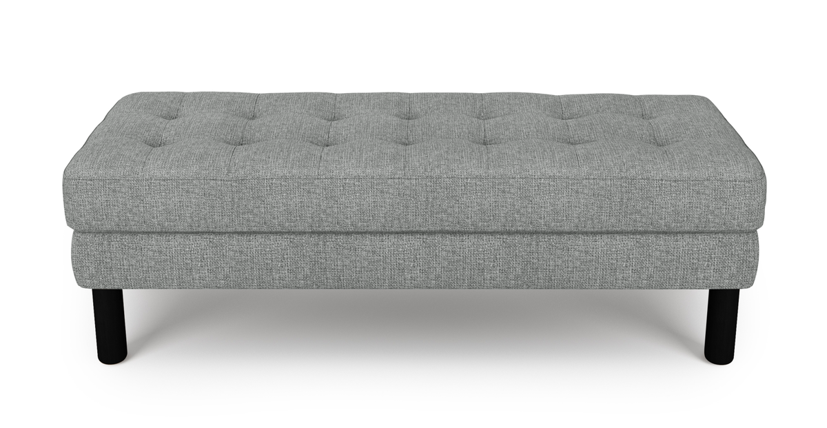 Modsy Bench Silindir Ahşap Ayak - Keten