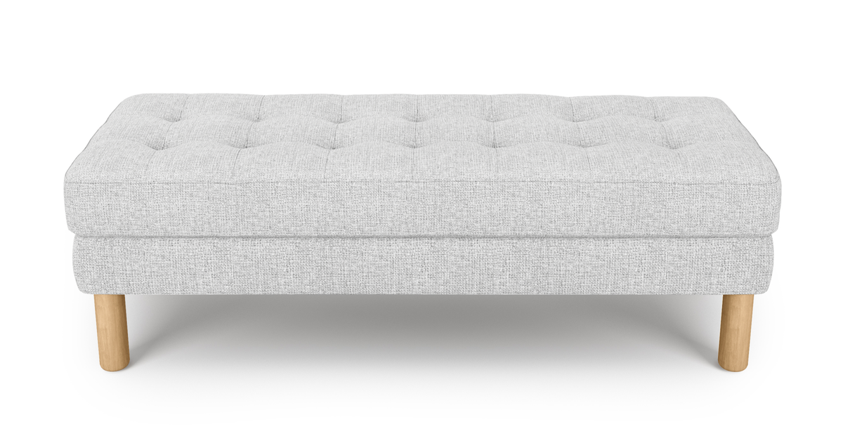 Modsy Bench Silindir Ahşap Ayak - Keten