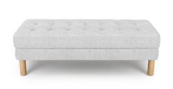 Modsy Bench Silindir Ahşap Ayak - Keten