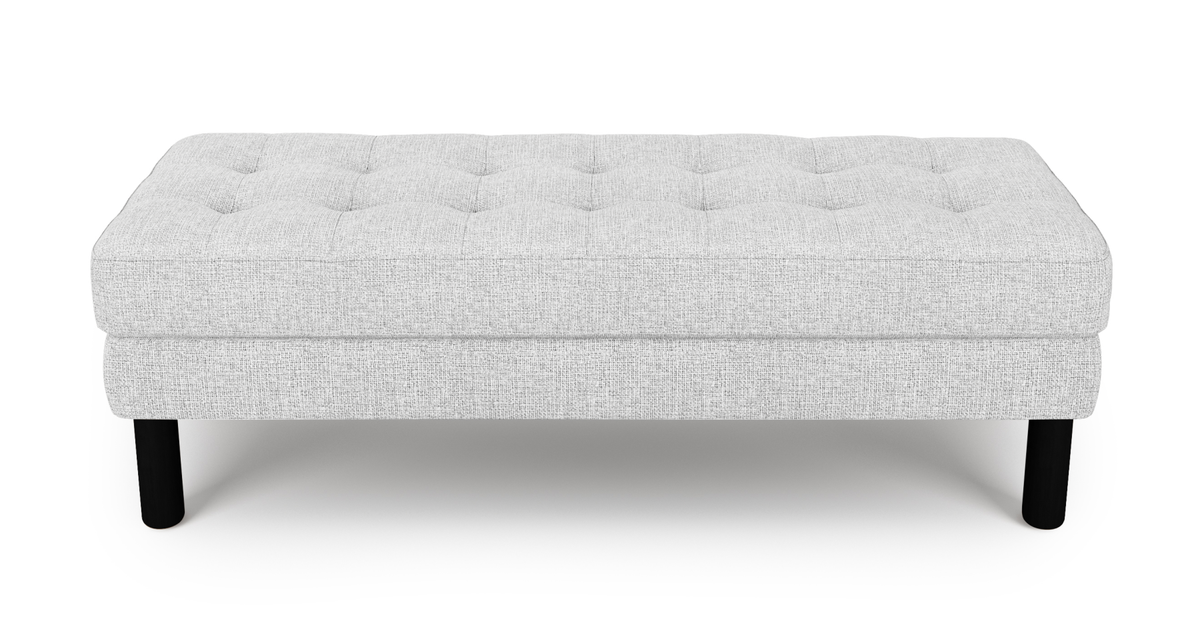 Modsy Bench Silindir Ahşap Ayak - Keten