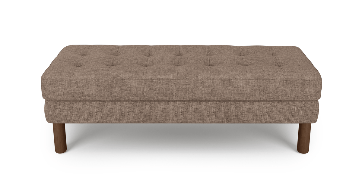 Modsy Bench Silindir Ahşap Ayak - Keten