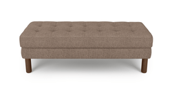 Modsy Bench Silindir Ahşap Ayak - Keten