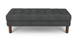 Modsy Bench Silindir Ahşap Ayak - Keten