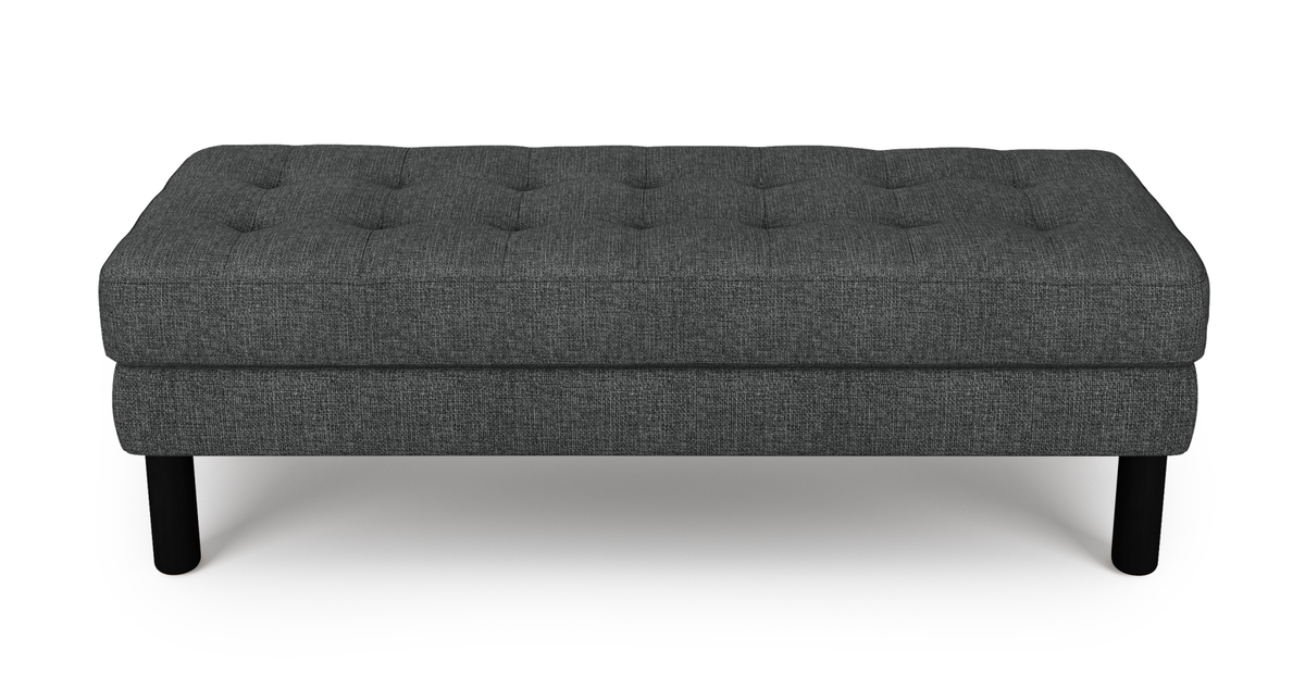 Modsy Bench Silindir Ahşap Ayak - Keten