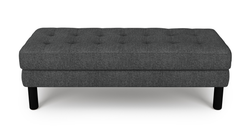 Modsy Bench Silindir Ahşap Ayak - Keten