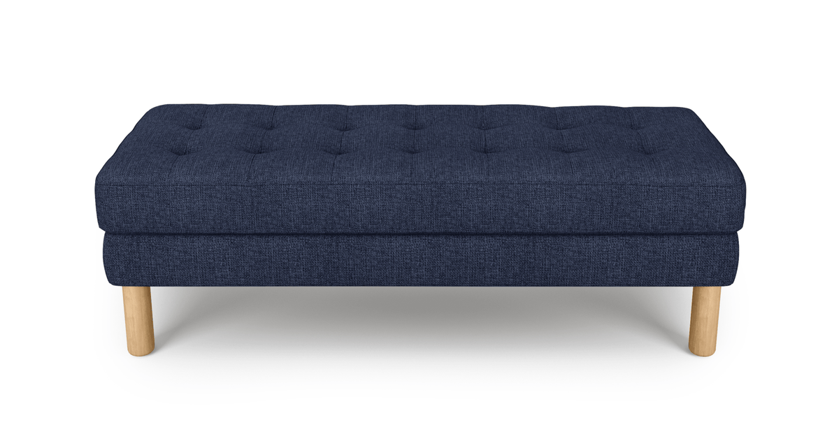 Modsy Bench Silindir Ahşap Ayak - Keten