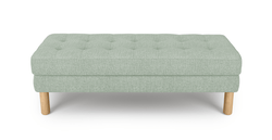 Modsy Bench Silindir Ahşap Ayak - Keten