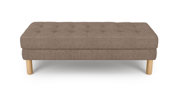 Modsy Bench Silindir Ahşap Ayak - Keten