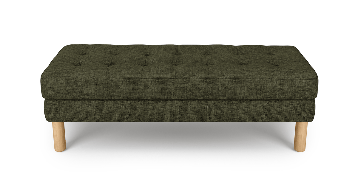 Modsy Bench Silindir Ahşap Ayak - Keten