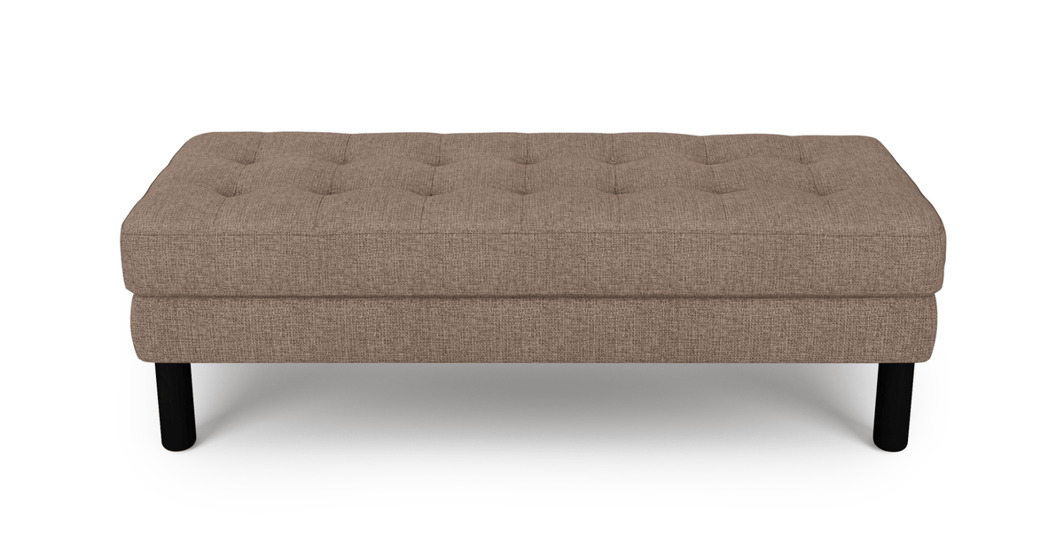 Modsy Bench Silindir Ahşap Ayak - Keten