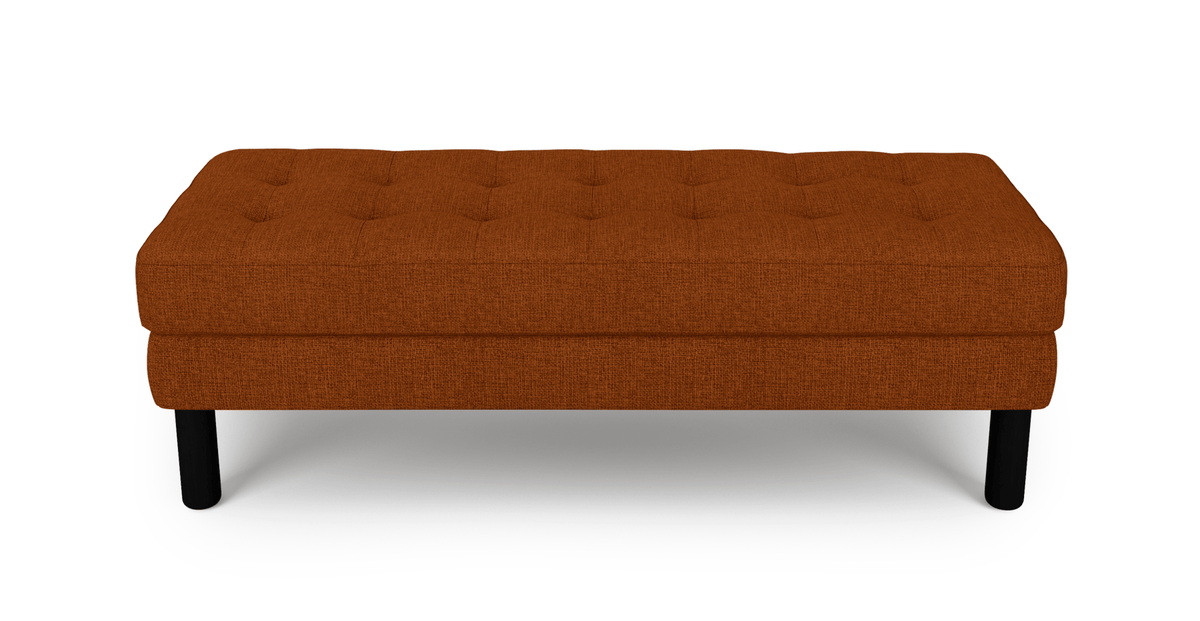 Modsy Bench Silindir Ahşap Ayak - Keten