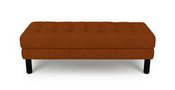 Modsy Bench Silindir Ahşap Ayak - Keten