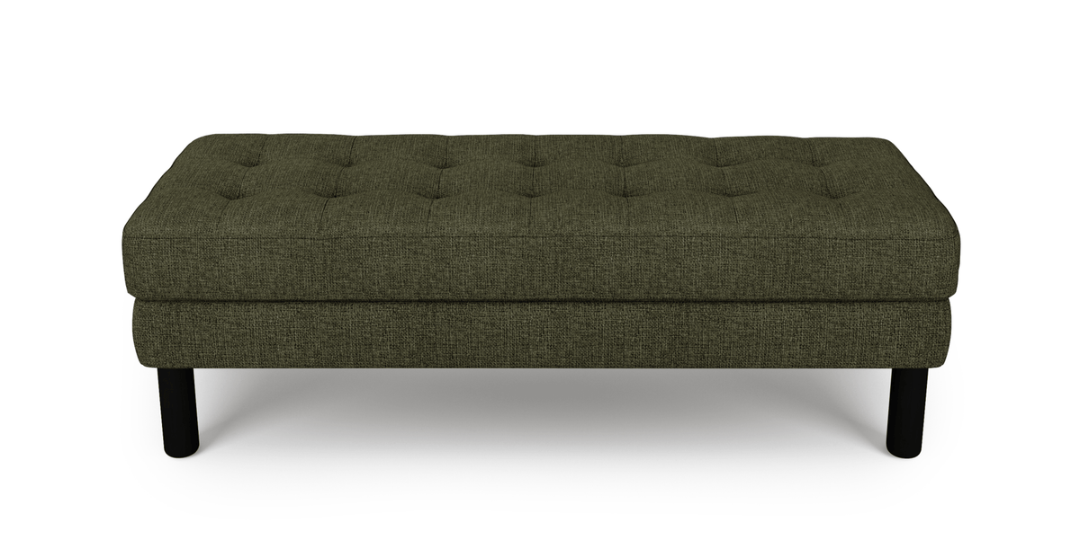 Modsy Bench Silindir Ahşap Ayak - Keten