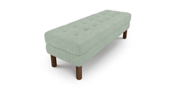 Modsy Bench Silindir Ahşap Ayak - Keten