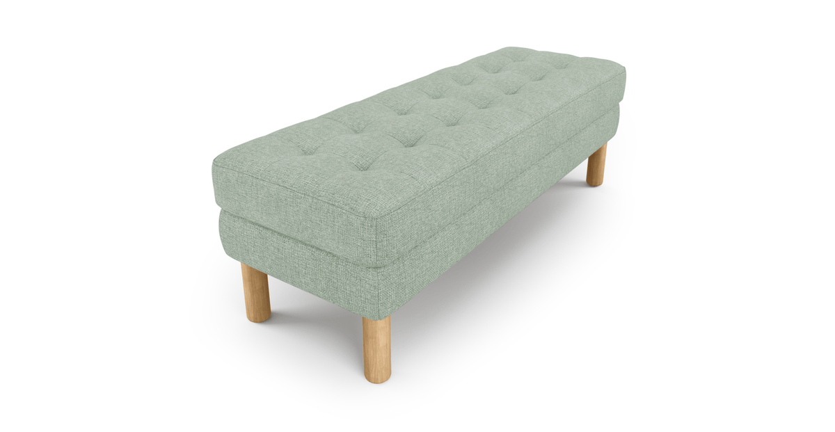 Modsy Bench Silindir Ahşap Ayak - Keten