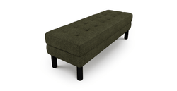 Modsy Bench Silindir Ahşap Ayak - Keten