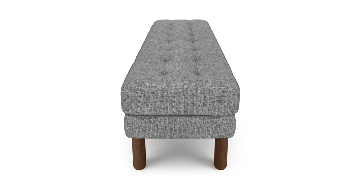 Modsy Bench Silindir Ahşap Ayak - Keten