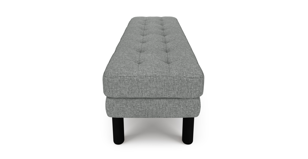 Modsy Bench Silindir Ahşap Ayak - Keten