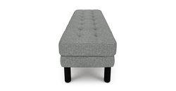 Modsy Bench Silindir Ahşap Ayak - Keten