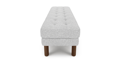 Modsy Bench Silindir Ahşap Ayak - Keten