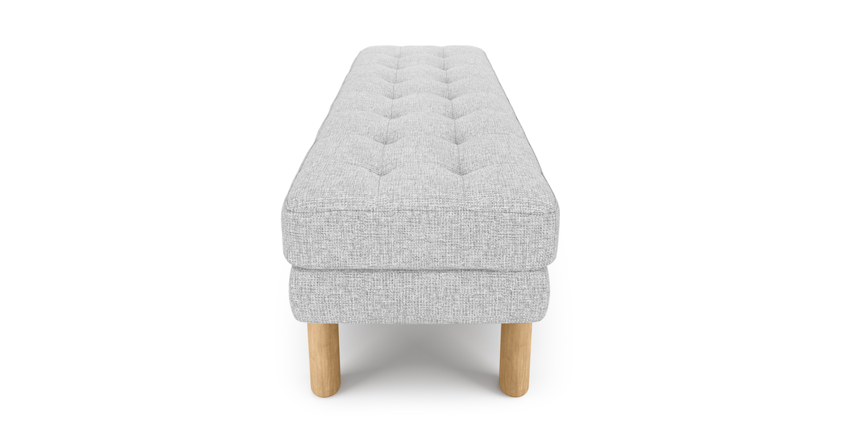 Modsy Bench Silindir Ahşap Ayak - Keten