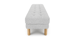 Modsy Bench Silindir Ahşap Ayak - Keten