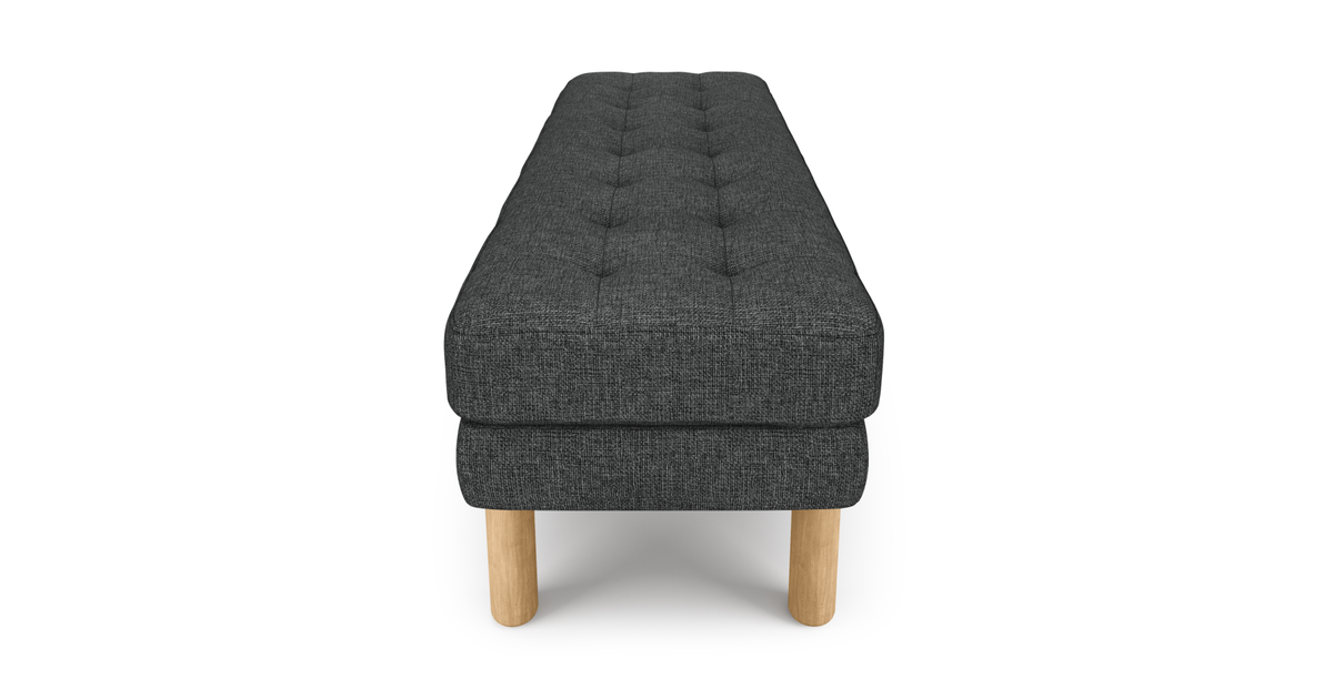 Modsy Bench Silindir Ahşap Ayak - Keten