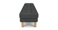 Modsy Bench Silindir Ahşap Ayak - Keten