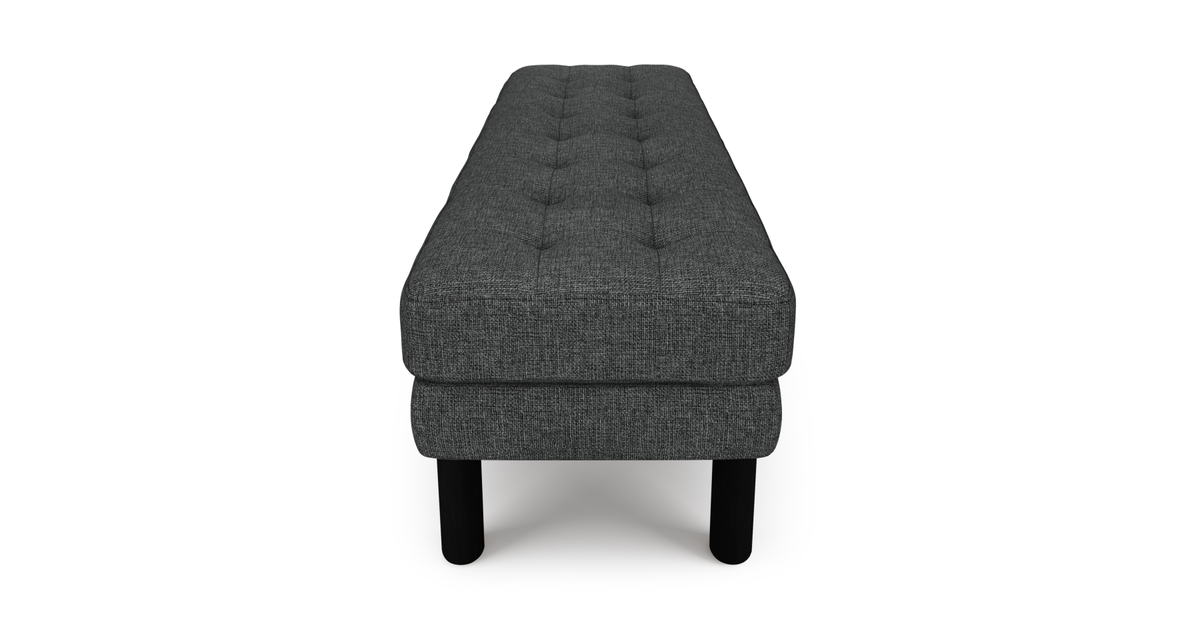 Modsy Bench Silindir Ahşap Ayak - Keten