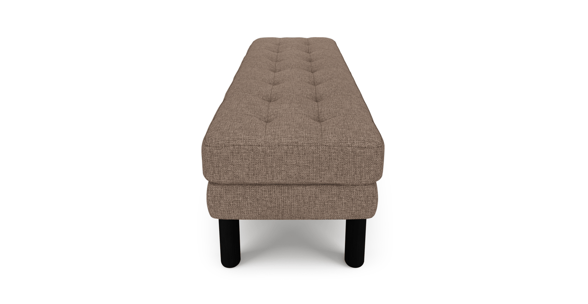 Modsy Bench Silindir Ahşap Ayak - Keten